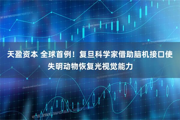 天盈资本 全球首例!复旦科学家借助脑机接口使失明动物恢复光视觉能力